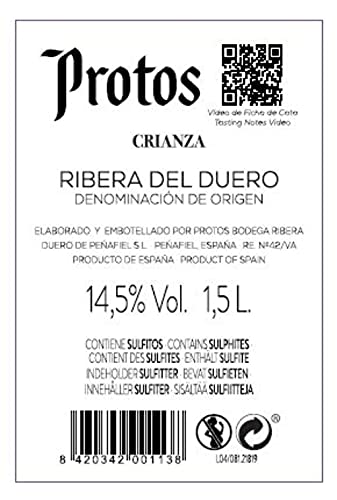 Protos Vino Tinto Crianza Magnum, Vino Tinto Crianza, Ribera del Duero150cl