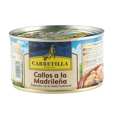 Carretilla - Callos a la Madrileña - Recetas Tradicionales Carretilla - Típica Comida Española- Sin Gluten