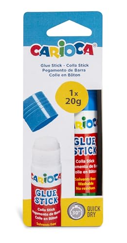 Carioca Glue Stick 42071 - Barra adhesiva, 20 g (1 pieza)