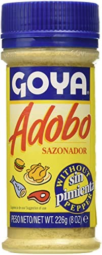 Goya - Adobo - Sazonador Sin Pimienta - Para Aves, Pescados y Carnes - 226 Gramos