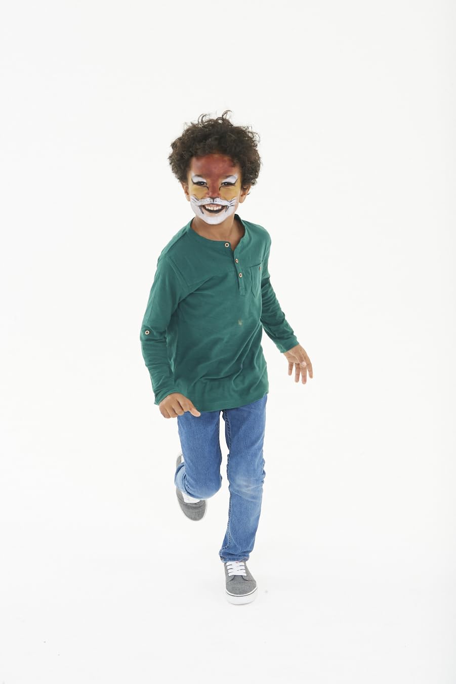 Carioca Mask Up Animales, Kit de Pintura Facial para Niños y Niñas, Barras de Maquillaje Ideal para Navidad, Halloween, Carnaval y Fiestas - 3 Colores y 2 Tutoriales - Dermatológicamente Testado