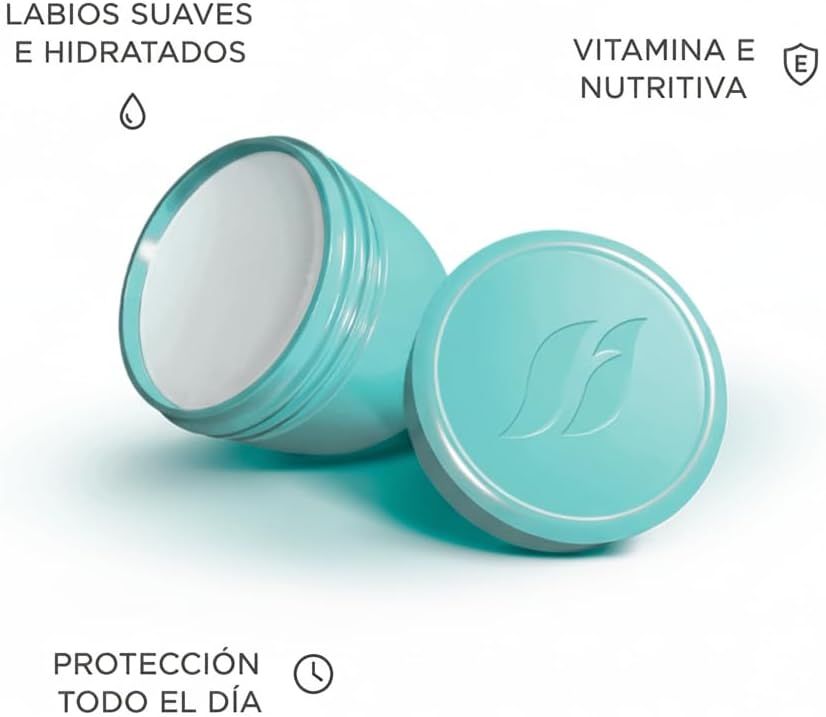 FARMASI - Bálsamo Labial y Zonas Secas Perfecting Balm Aloe Pleasure con Vitamina E - Hidratante y Nutritivo para Labios, Codos y Nudillos - Cuidado Natural y Suavidad Duradera (AZUL)