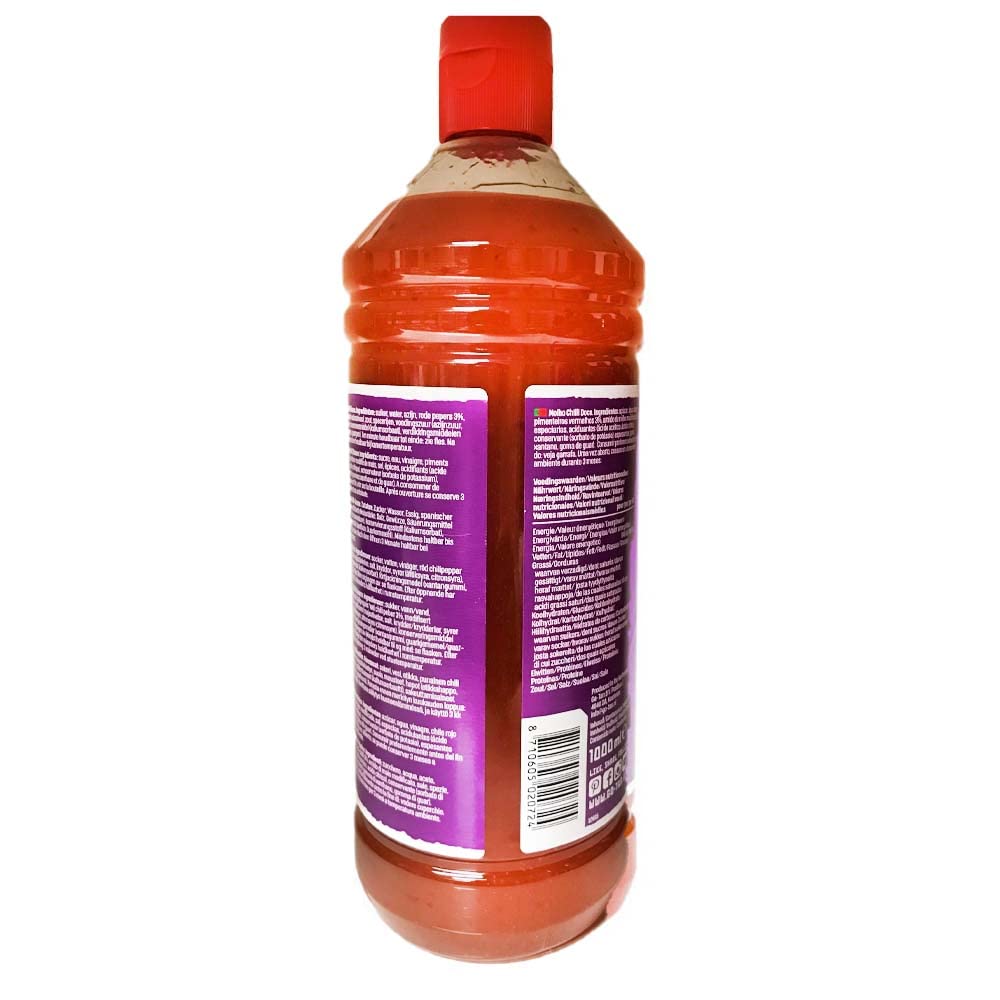 Go-Tan Salsa Chili dulce aromática GMO Free, Origen sudeste asiático, Sabor dulce especiado con toque picante, Chili Dulce, 1 L (Paquete de 1)