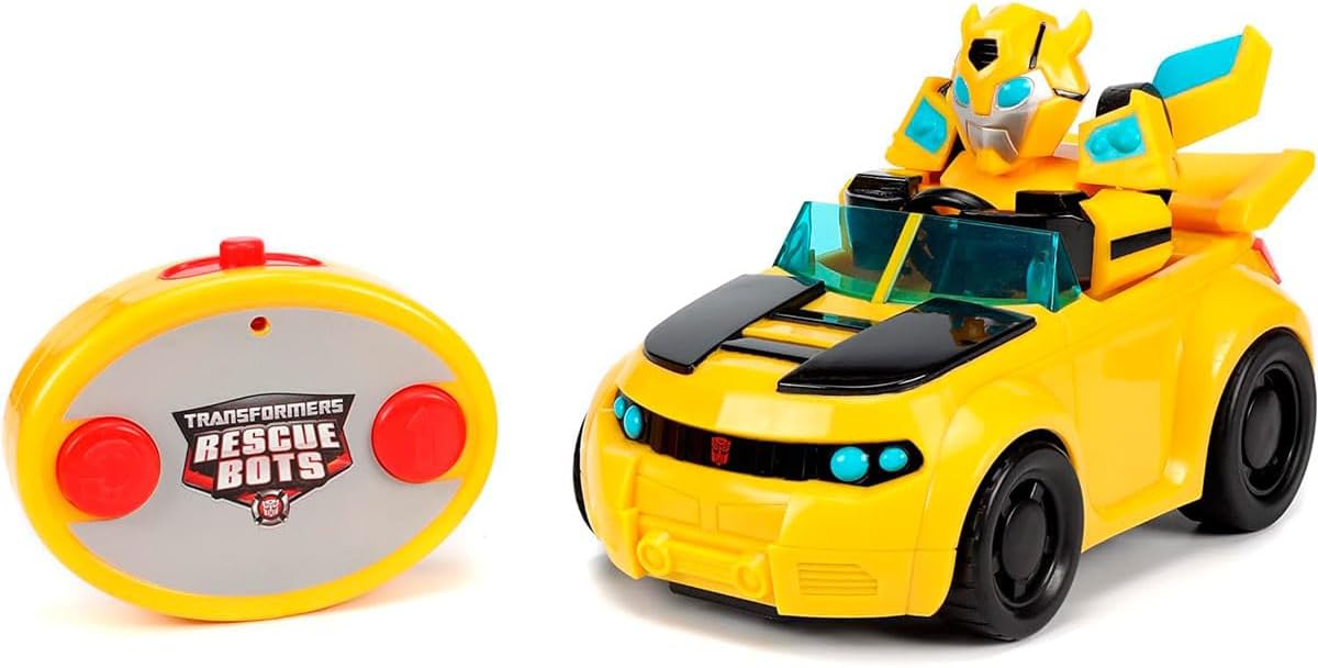 Transformers Rescue Bots Academy Bumblebee RC Radio Control Coche, Juguetess