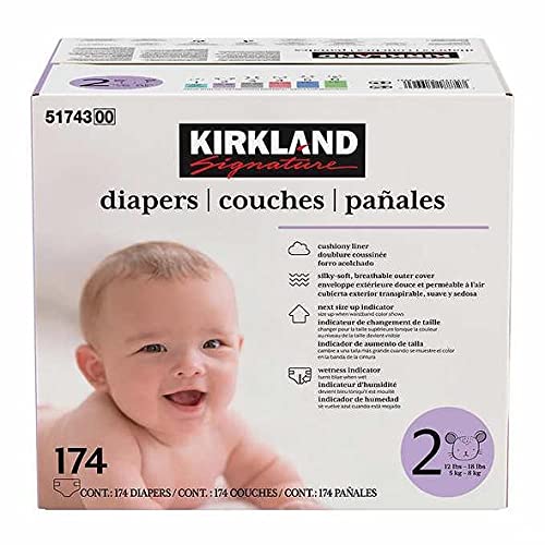 Kirkland Pañales Signature, talla 2 (174 unidades)