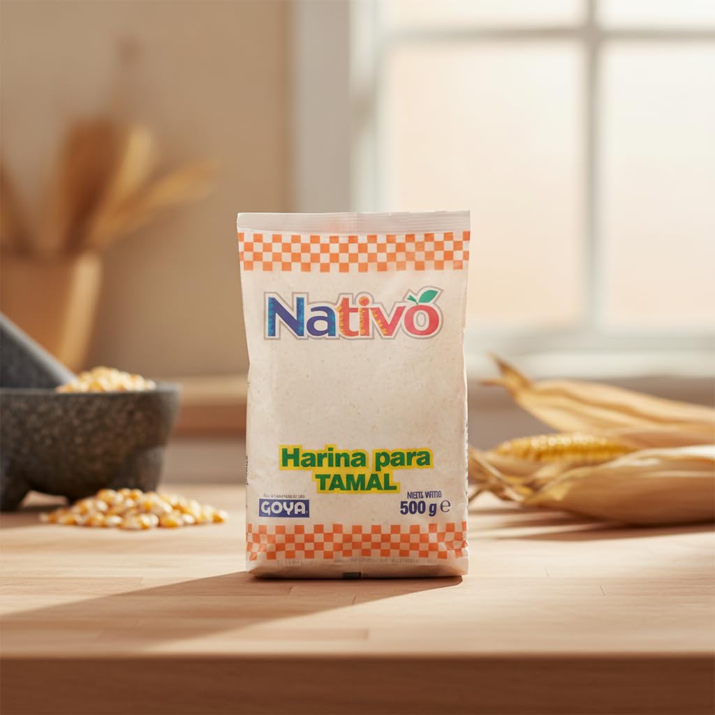 Harina para Tamal de Maíz - Pack Ahorro 6 x 500g (3kg Total) - Harina de Maíz de Textura Ideal para Tamales Tradicionales y Recetas Latinoamericanas - Goya - Formato Familiar - NEXU