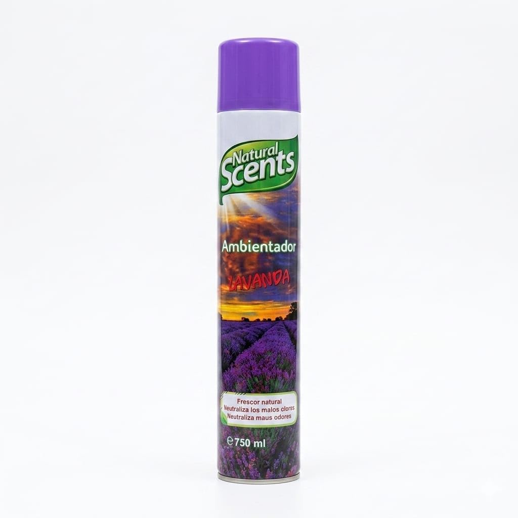 Pack de 6 Purificadores de Aire Aroma Lavanda - 750ml por Bote - Ambientador con 5% Perfume Concentrado - Natural - Ideal para Hogar y Oficina - NEXU