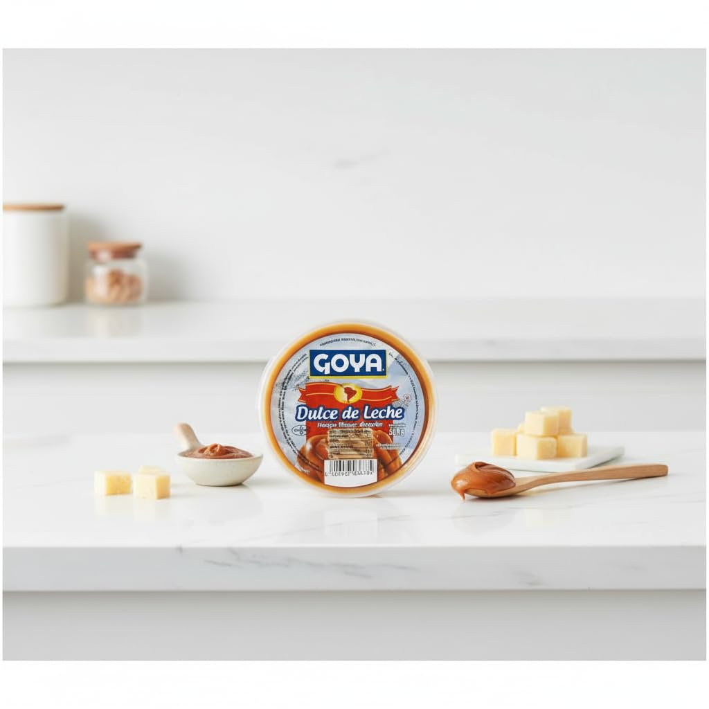 Dulce de Leche - Manjar Blanco - Arequipe, 250g - Crema de Caramelo Tradicional para Untar, Postres y Repostería - Goya - Receta Natural y Textura Cremosa - NEXU