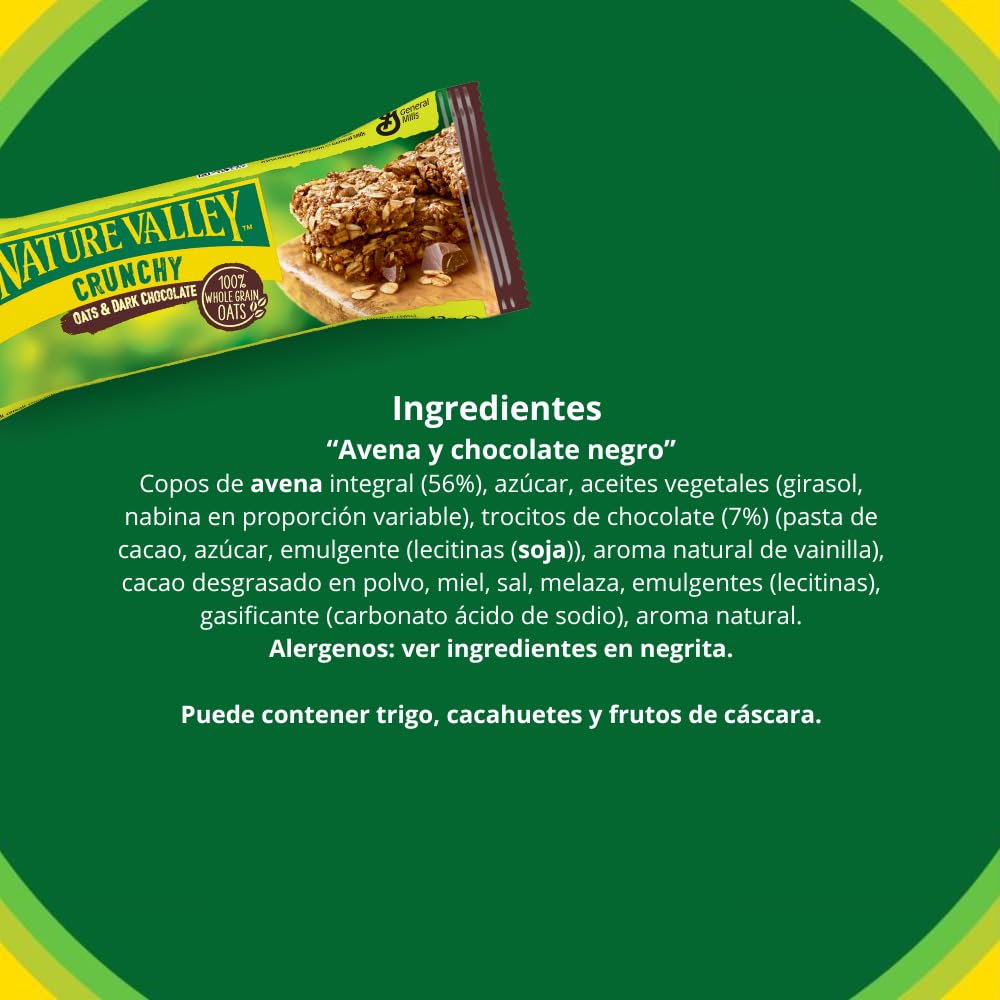 Nature Valley Crunchy, Barritas de Avena 100% Pack Multisabores, 40x42gr (2 barritas por paquete)