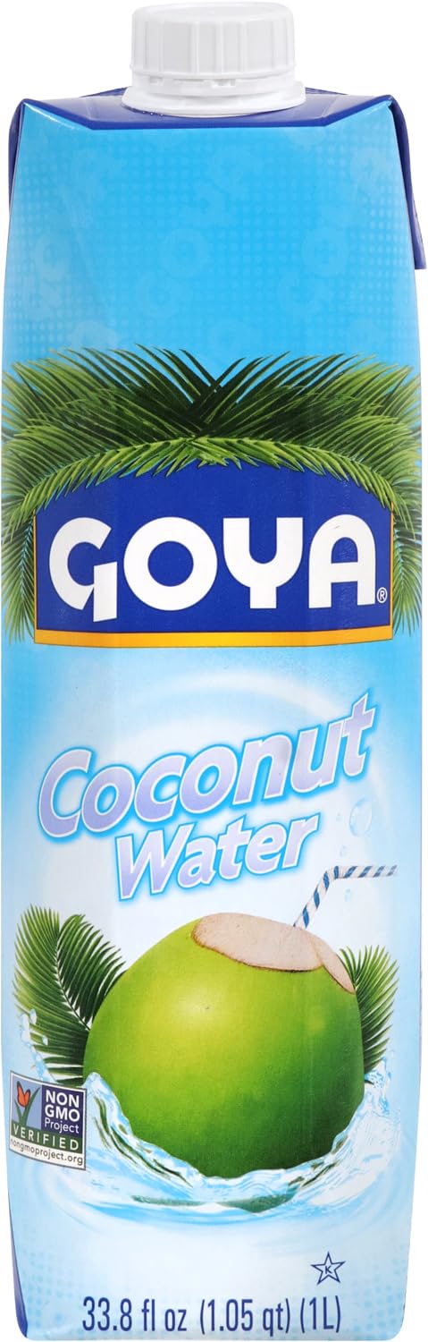 Goya Agua de Coco 1 L, 100% Agua de Coco Natural Sin Azúcar