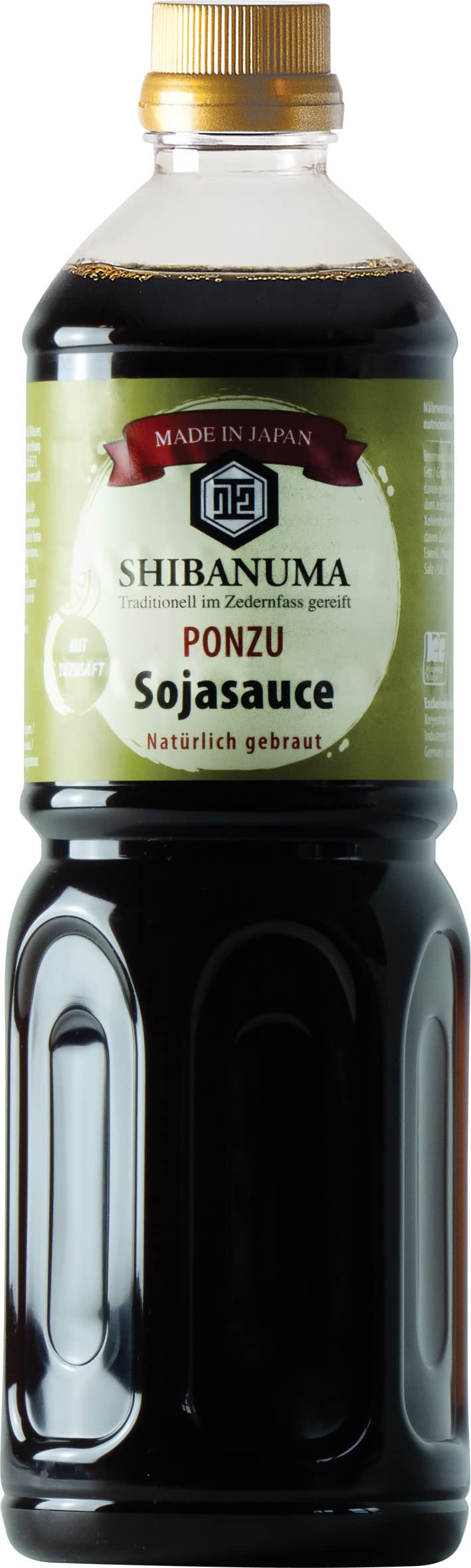 Salsa Ponzu Shibanuma - Salsa de soja yuzu japonesa - Menos salada - 1 x 1L