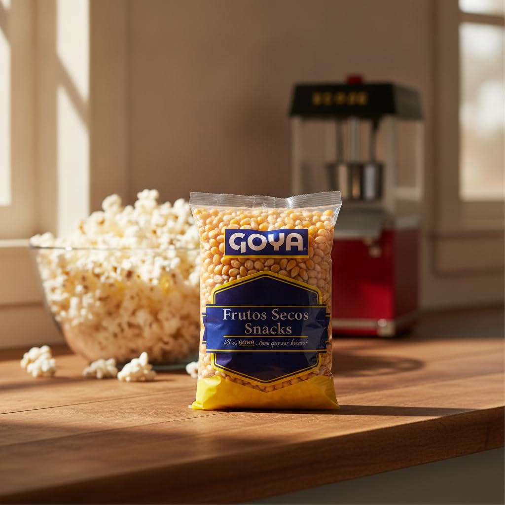 Maíz para Palomitas en Grano Natural - Pack Ahorro de 6 Bolsas de 350g - Ideal para Preparar en Sartén o Máquina de Palomitas - Snack Tradicional Sin Aditivos - NEXU