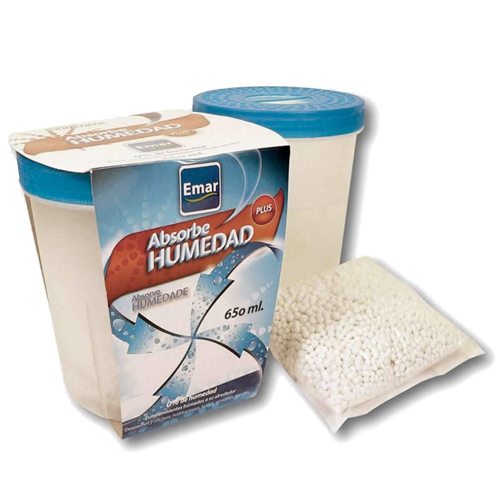 Emar 2578 - Absorbe Humedad 650 Ml. Capacidad hermético Anti-vertidos