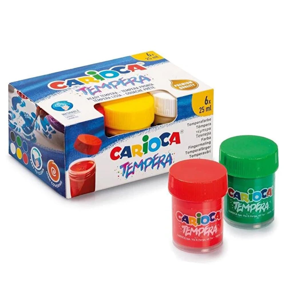SET 6 TEMPERAS BOTE 35gr.