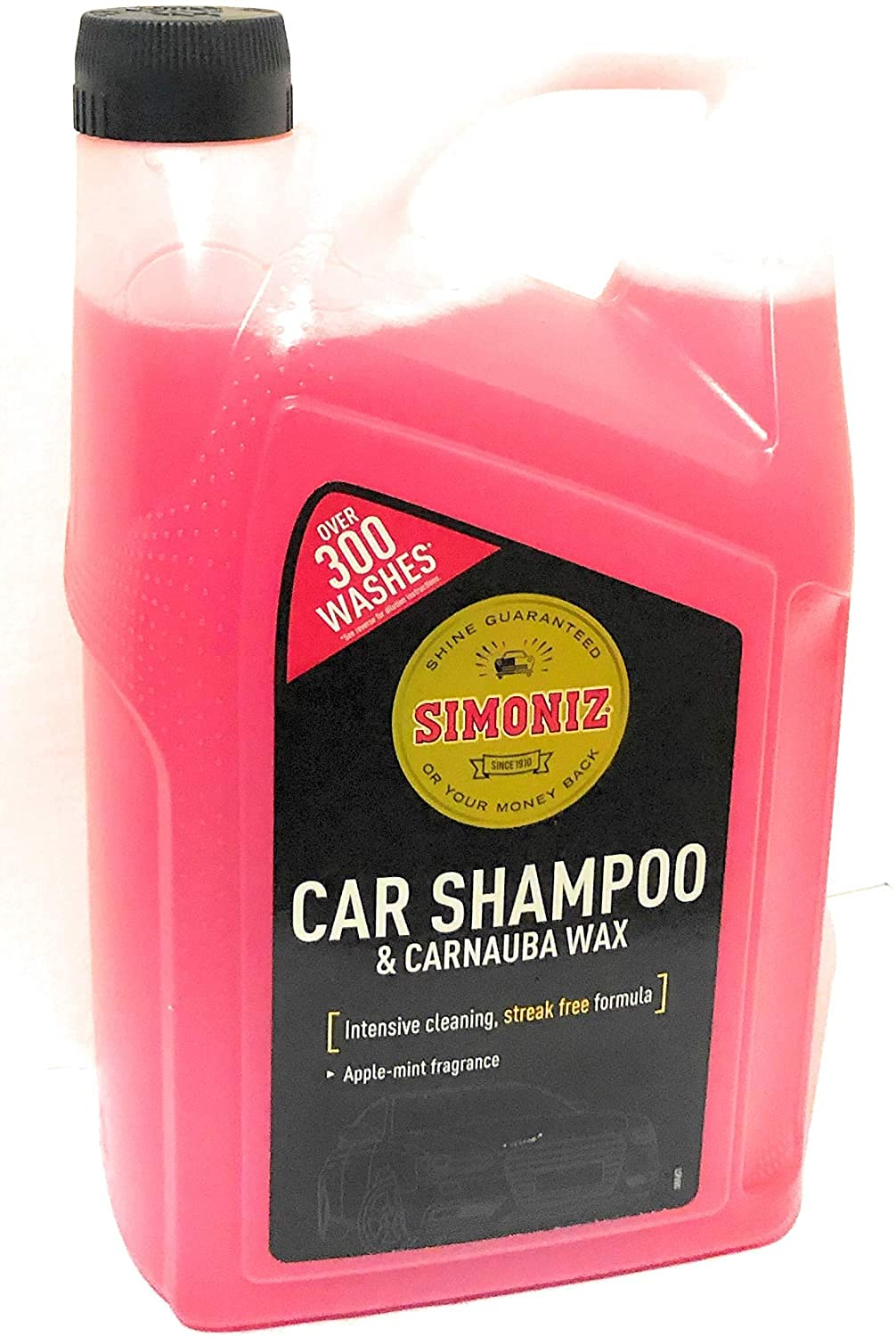 Champú para coche y cera de carnaúba, fórmula sin manchas Simoniz, más de 300 lavados, botella grande de 5 litros
