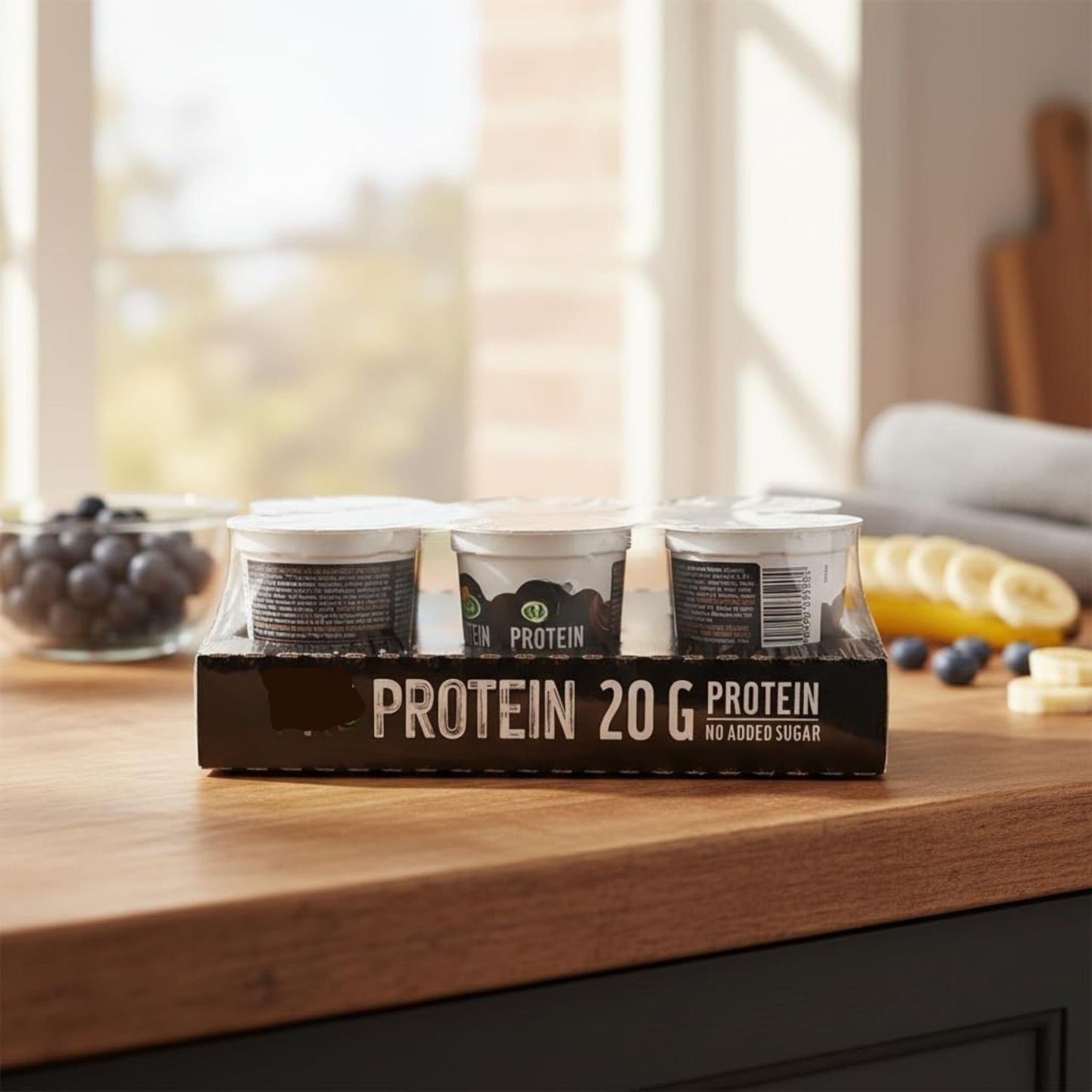 Proteina de Chocolate BCAA Pudding - Pack de 6 x 200g - Postre Proteico con 20g de Proteína por Tarrina - Sin Azúcares Añadidos - Sin Lactosa - Sabor Chocolate Enriquecido con Vitaminas - NEXU