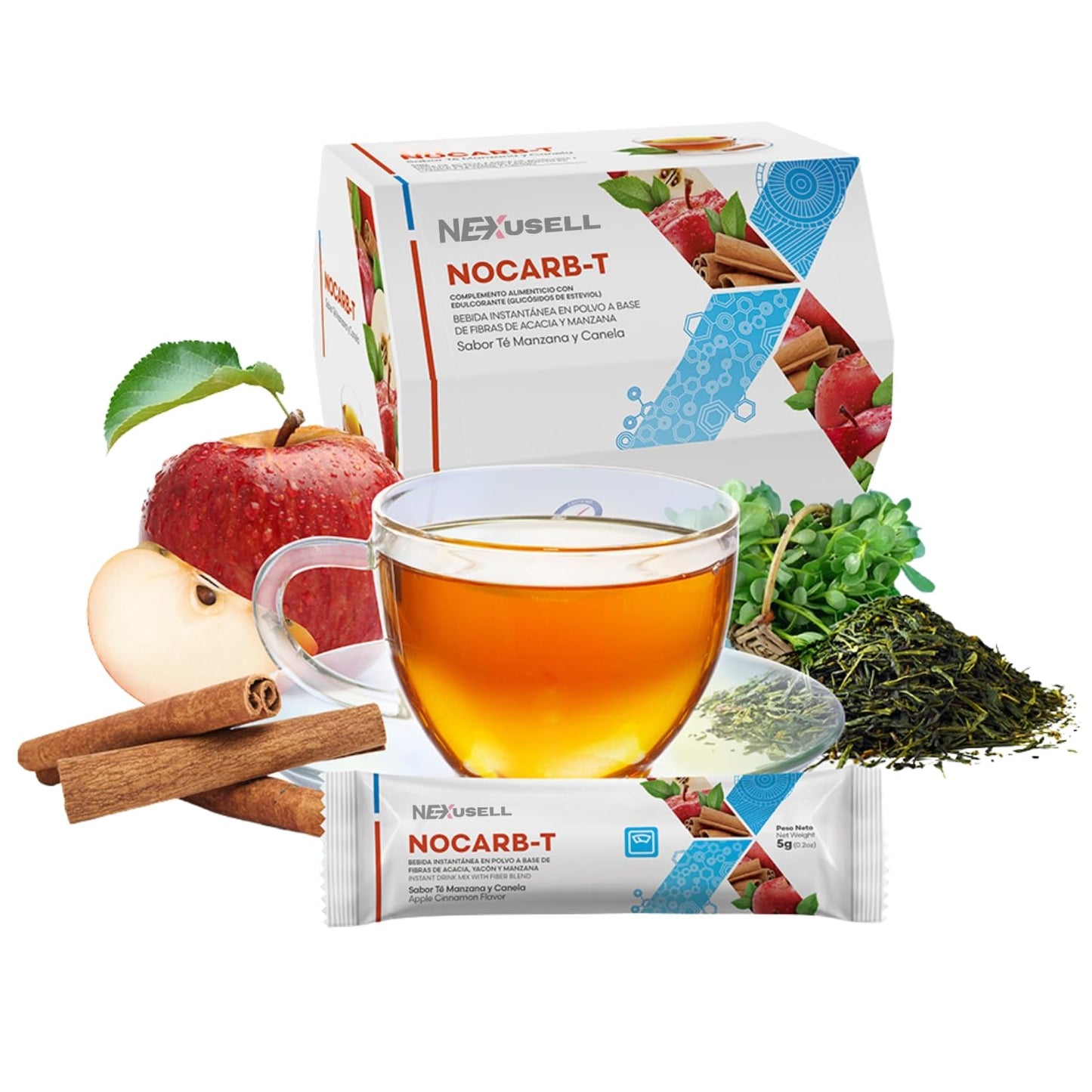 FUXION PACK Té Control de Peso 5 en 1 | 98 Sobres | Detox, Probióticos, Café Fit, Termogénico y Control de Carbohidratos | Prunex 1, Flora Liv, Thermo T3, Nocarb-T y Café Gourmet Instantáneo