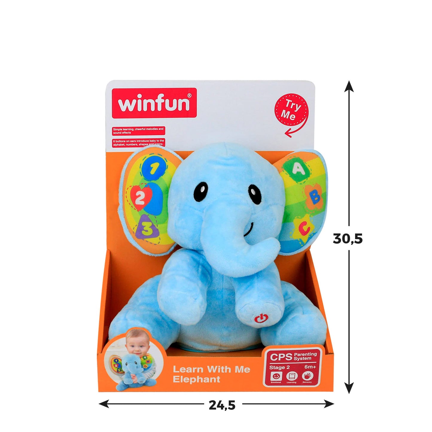 winfun - Elefante educativo con luz y sonido winfun