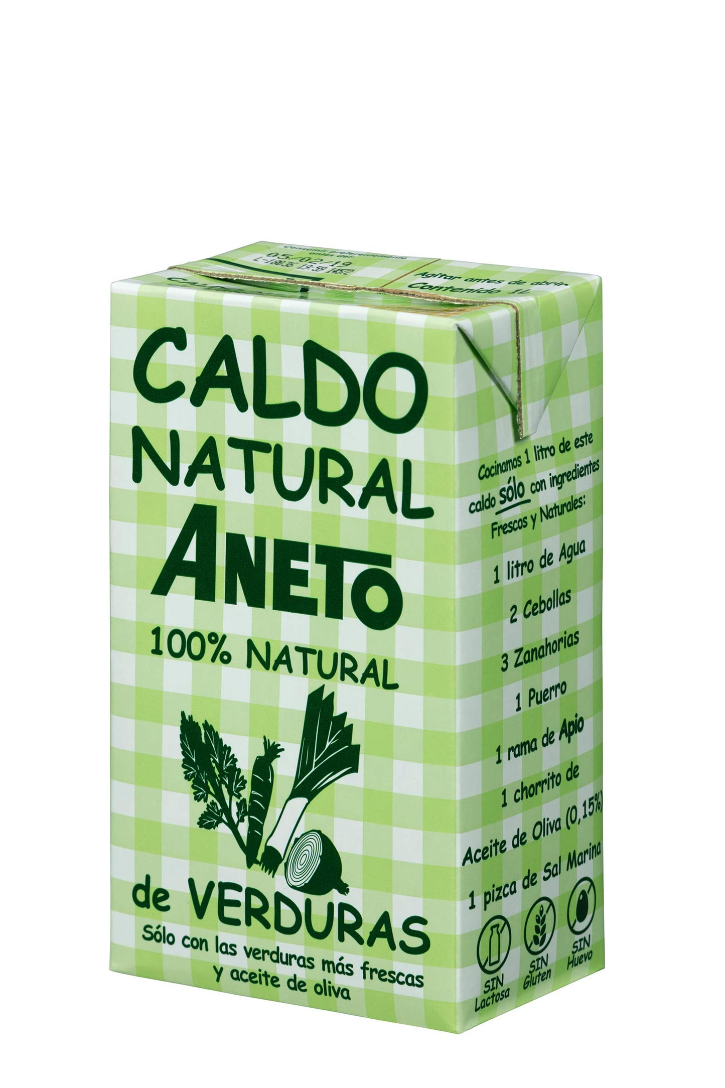 Aneto Natural Caldo de Verduras, 1L