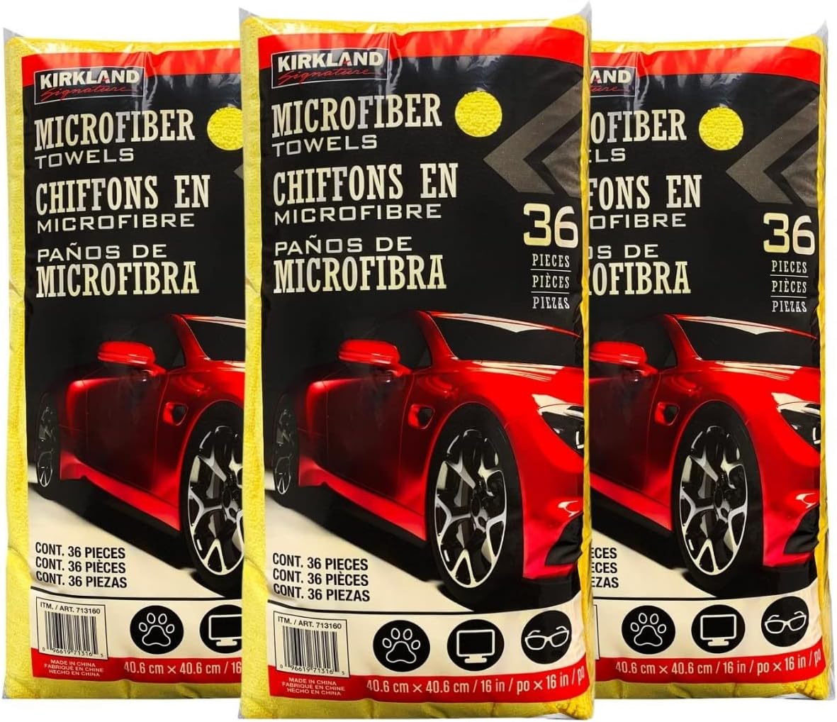 Kirkland (Kirkland) Toalla de microfibra de 108 hojas (36 hojas x 3 unidades)