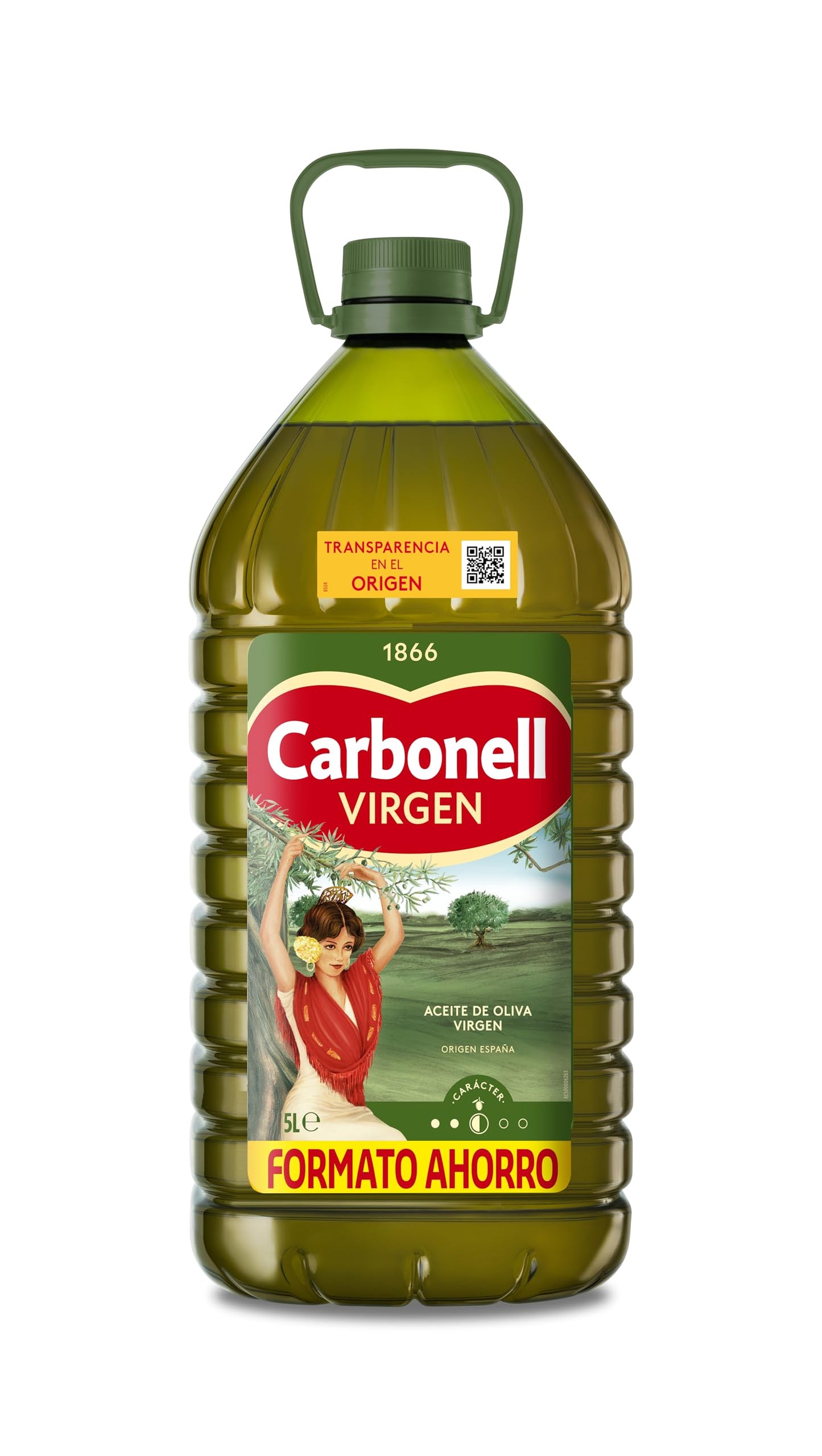 Carbonell - Aceite de Oliva Virgen, de Uso Versátil, Apto para Cualquier Tipo de Preparación Culinaria - Botella de RPET, 5 L