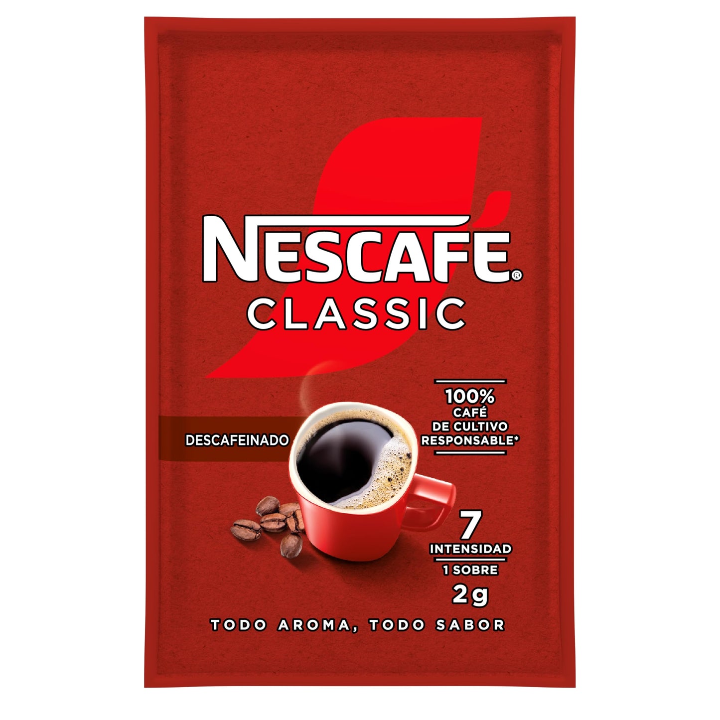 Nescafé Café Soluble Descafeinado, 100 Unidades