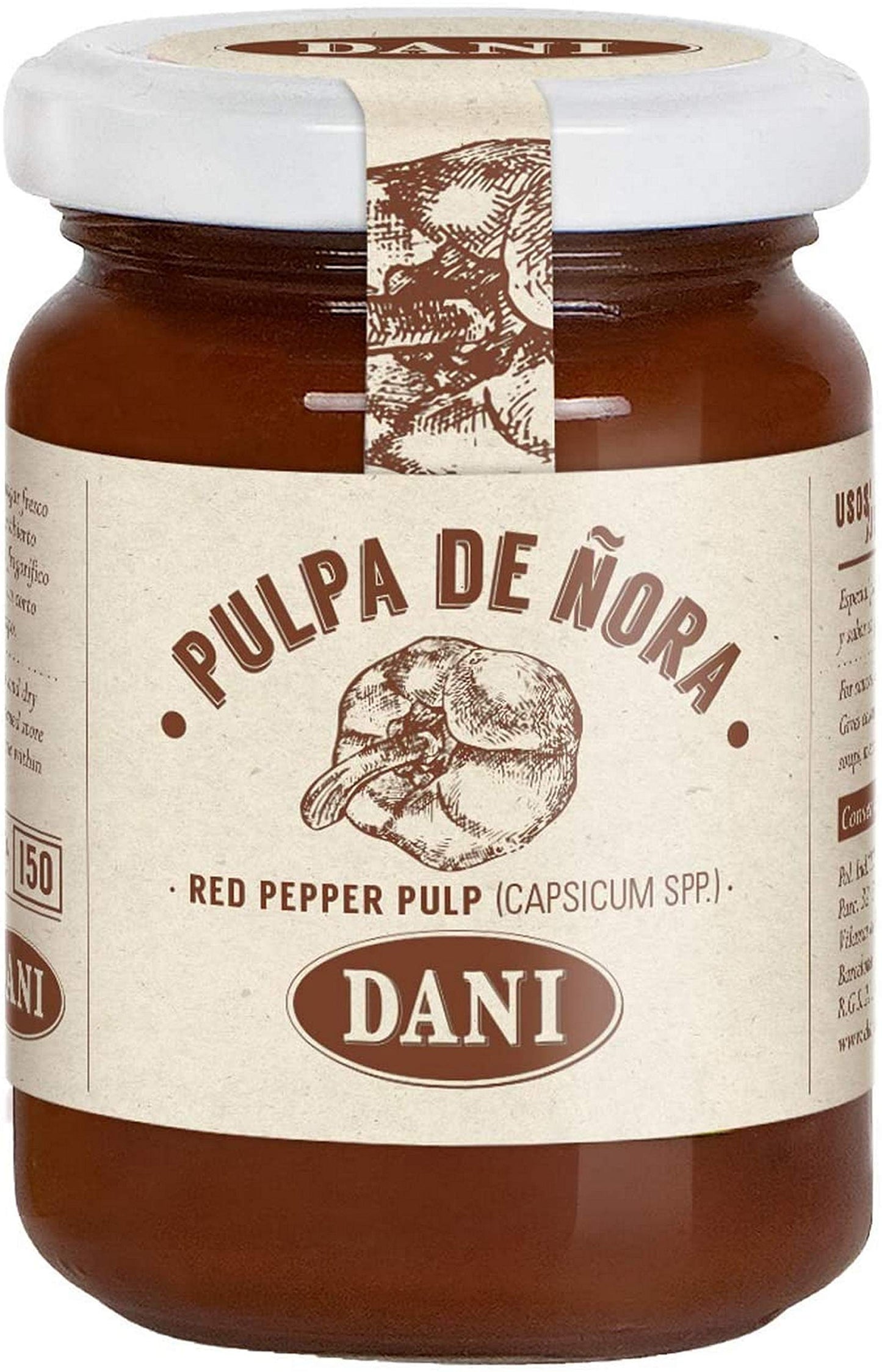 Red Pepper Pulp (Capsicum) - Pulpa de Ñora, 125 gr