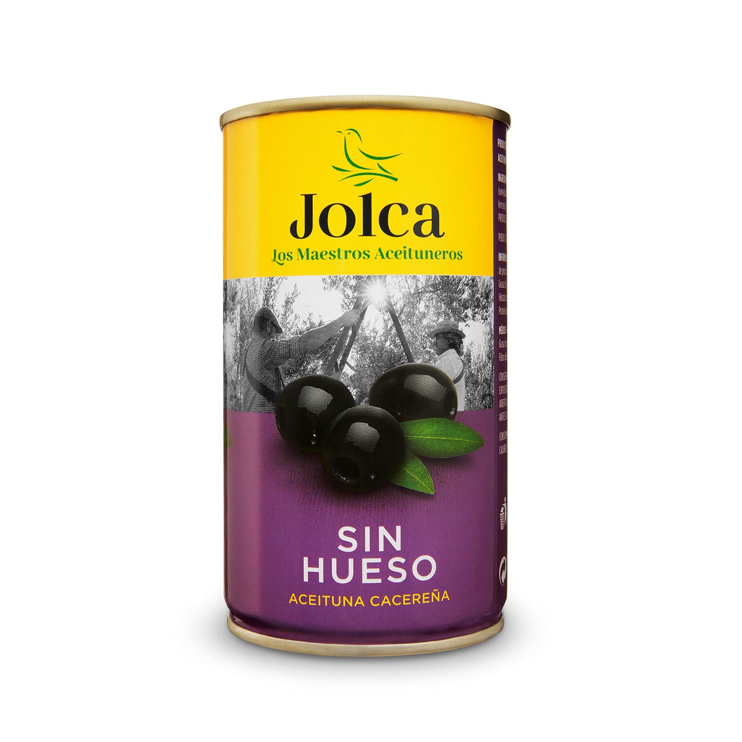 Lata Aceituna negra Cacereña con hueso Jolca