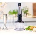 Braun Minipimer 7 - Batidora de Mano con Tecnología SplashControl, Sistema ActiveBlade para Alimentos Duros, Selección de Velocidad, Picadora 500 mL, Vaso 600 mL, 1000 W, Negro (MQ7035X)