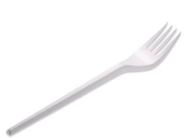Tenedor Blanco 16,5cm Reutilizable 20 Unidades 5#30
