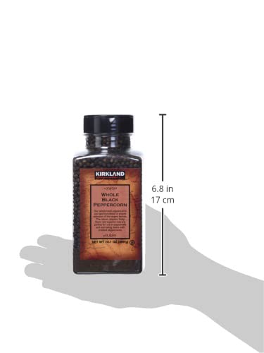 Kirkland Signature Whole Tellicherry Peppercorns, 14.1oz Gourmet Jar