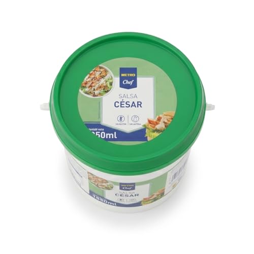 Salsa César 1850 ml - Salsa para Ensaladas y Wraps en Formato Profesional - Aderezo Sin Gluten y Sin Lactosa para Hostelería - Metro - Envase con Asa para Restauración - NEXU