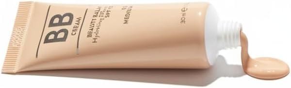 FARMASI - BB Cream Beauty Balm Tono Medio SPF 15 - Maquillaje Facial Hidratante con Protección Solar Mineral - Acabado Natural Semi-Mate - Cuidado de la Piel - Vegano BY NEXUSELL