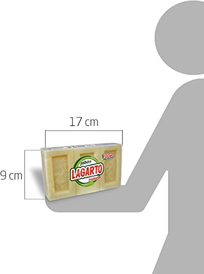 Lagarto - Pastilla de jabon natural 3x 200 gr