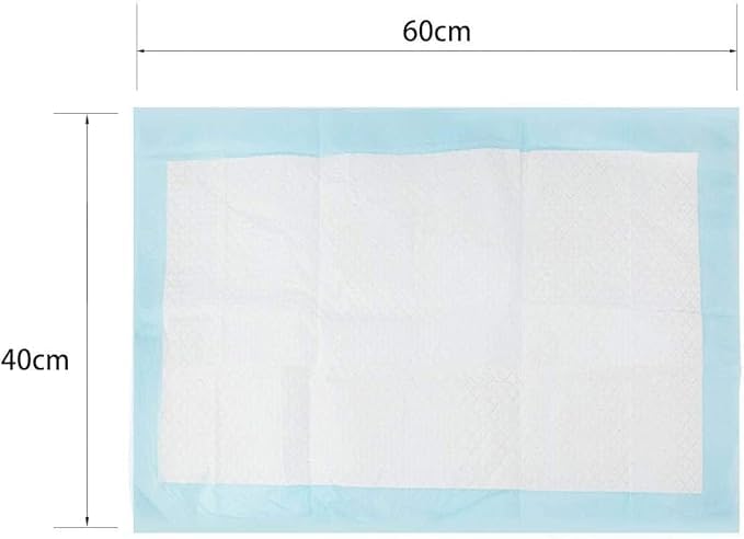 Empapadores para Perros 60x40 cm - 100 Unidades | Almohadillas de Adiestramiento Ultraabsorbentes | 5 Capas Antifugas, Secado Rápido | Ideal para Cachorros y Perros Mayores