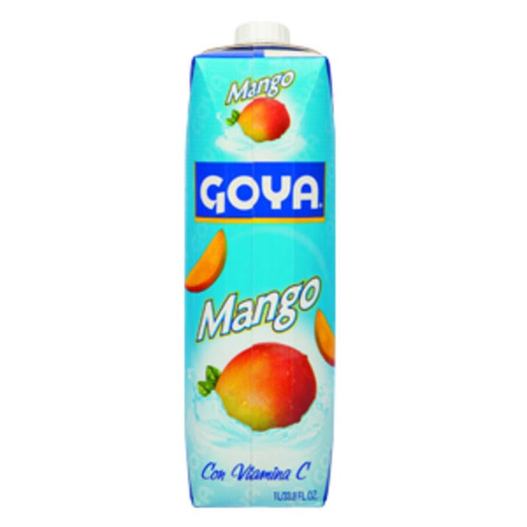 Jugo de Mango Natural - Pack de 6 Unidades de 1 Litro - Bebida de Fruta con Vitamina C y Minerales - Ideal para Familias - Refrescante y Saludable - Goya - Formato Brick Familiar - NEXU