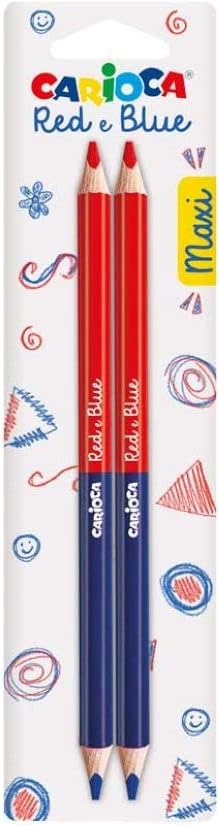 BLISTER 2 LAPICES ROJO & AZUL MAXI