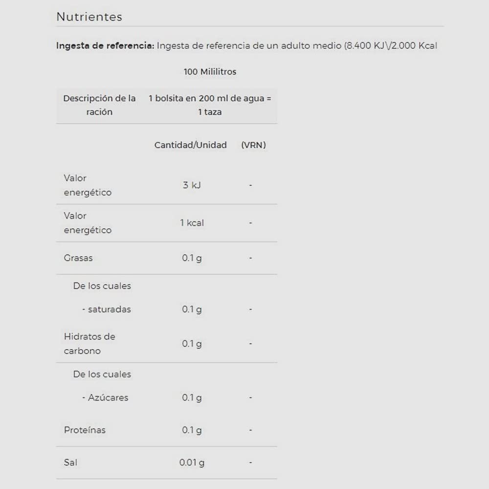 Tila Pompadour - 100 bolsitas