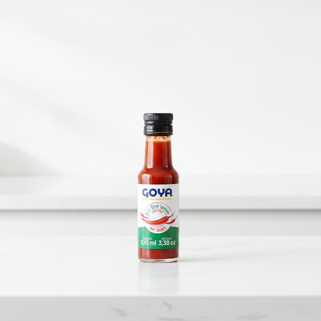 Salsa Picante Estilo Louisiana Piri-Piri con Pimiento Tabasco - 100 ml - Condimento Equilibrado y Sabroso para Patatas Bravas y Recetas Gourmet - Goya - NEXU