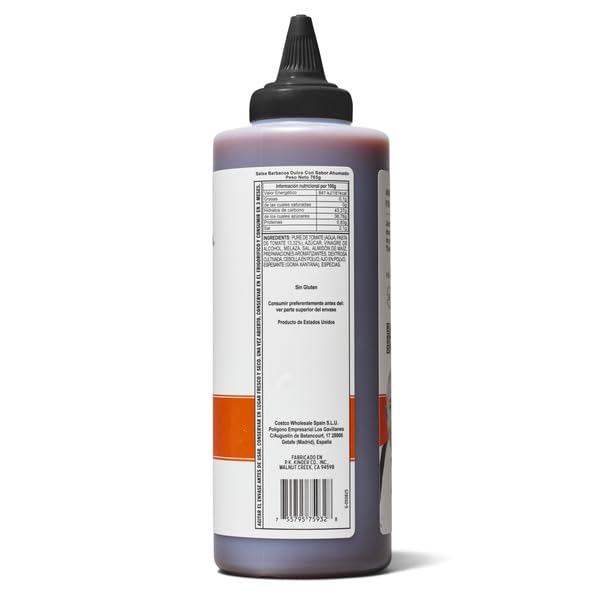 Salsa Barbacoa Sweet & Smoky (Dulce y Ahumada), 765g - Salsa BBQ Artesanal Americana Sin Gluten y Sin Jarabe de Maíz - Ideal para Parrilladas, Costillas y Glaseados - NEXU