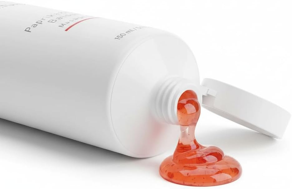 FARMASI - Gel de Masaje Bálsamo de Paprika (Pimentón) & Chili - Vigorizante y Relajante para Músculos Cansados - Con Jengibre y Mentol para Efecto Frescor - 150 ml