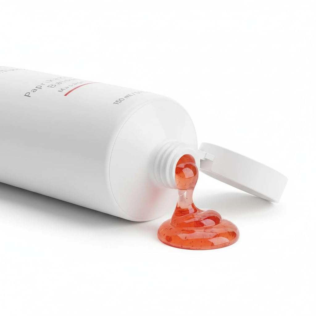 FARMASI - Gel de Masaje Bálsamo de Paprika (Pimentón) & Chili - Vigorizante y Relajante para Músculos Cansados - Con Jengibre y Mentol para Efecto Frescor - 150 ml