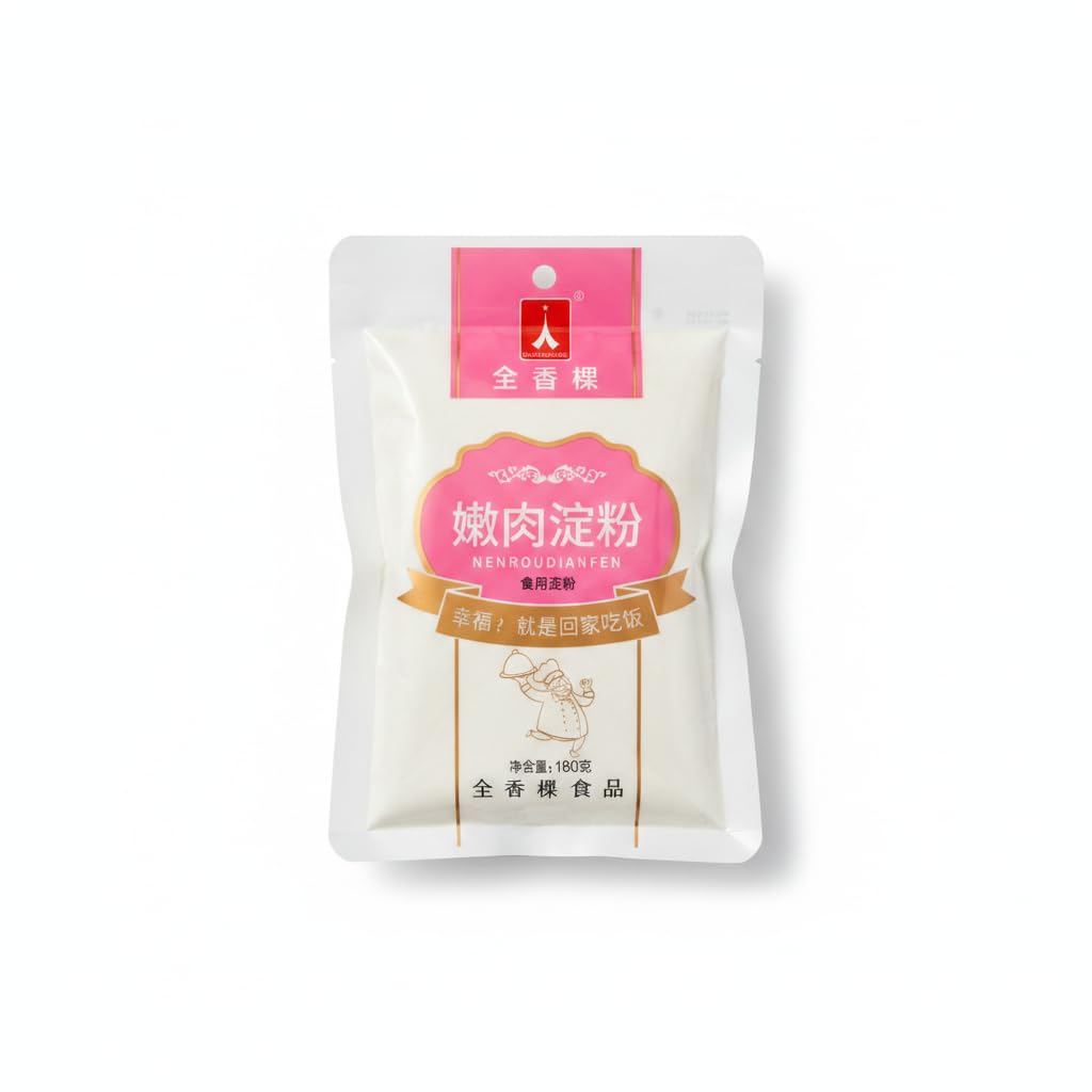 Fécula de Maíz 180g - Almidón para Ablandar Carne - Espesante Natural para Salsas y Sopas - Ideal para Cocina Asiática, Marinados y Salteados, Textura Sedosa - NEXU