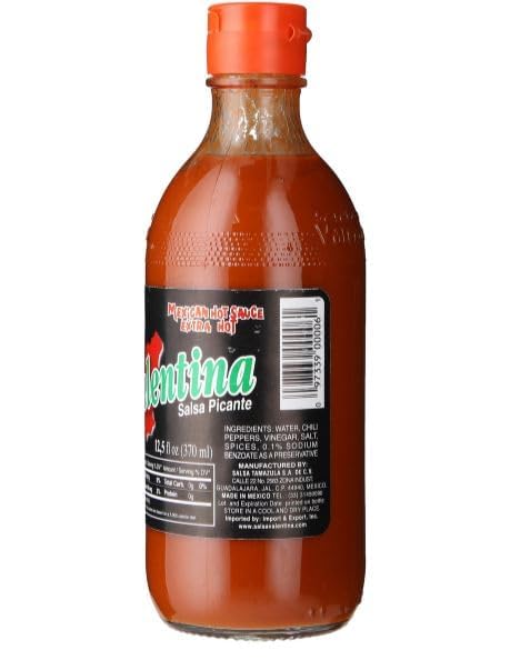 Valentina Pack 2x370 ml Salsa Mexicana Extra Picante en Caja de Cartón.