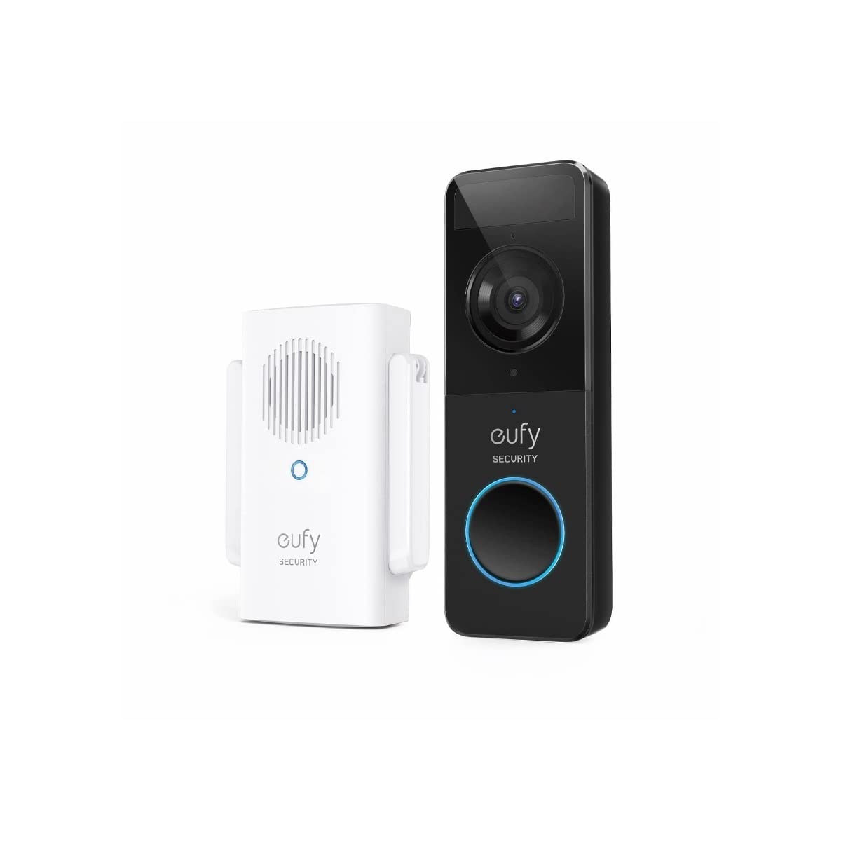 eufy Security - Timbre de video (alimentado por batería) con timbre, 1080p, duración de la batería de 120 días, fácil instalación, almacenamiento local cifrado, sin tarifas mensuales (requiere tarjeta