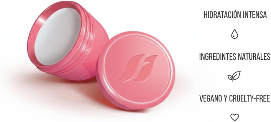 FARMASI - Bálsamo Labial Hidratante Frutos Rojos - Cuidado Natural para Labios Secos, Codos y Nudillos - Vegano, con Vitamina E - Apto Todo Tipo de Piel