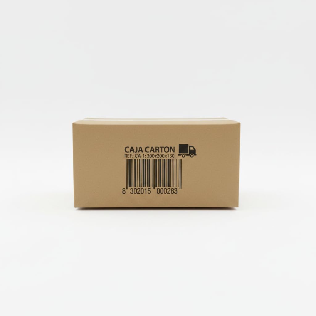 Pack de 36 Cajas de Cartón Corrugado para Envíos 300x200x150 mm - Embalaje Resistente para E-commerce y Mudanzas - 100% Reciclable con Código de Barras CA-1 - Montaje Rápido y Seguro - NEXU