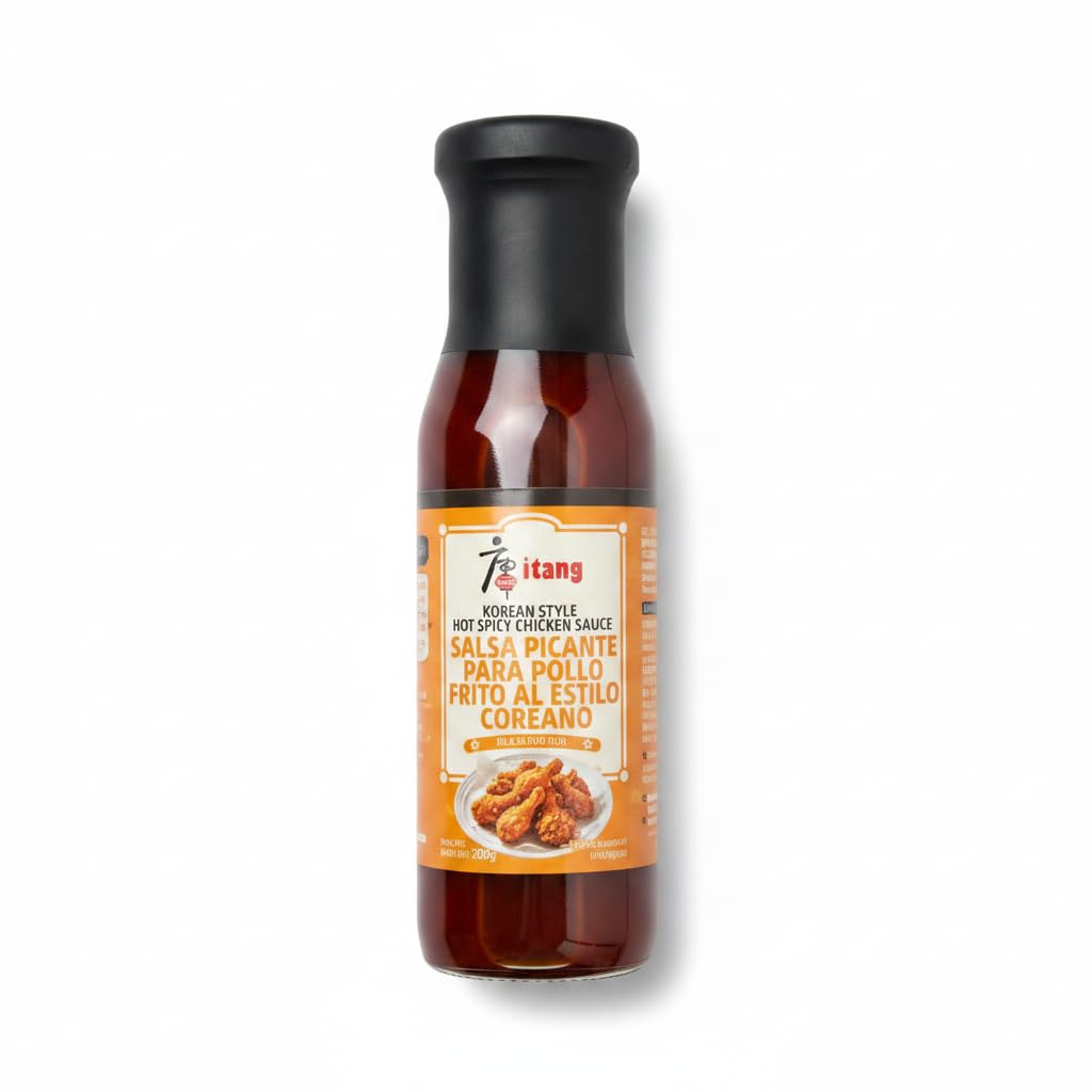 Salsa Picante para Pollo Frito al Estilo Coreano (290g) - Salsa Yangnyeom Dulce y Picante con Sésamo y Cebolleta - Ideal para Alitas, Nuggets y Glaseado de Carnes - Sabor Asiático Auténtico - NEXU