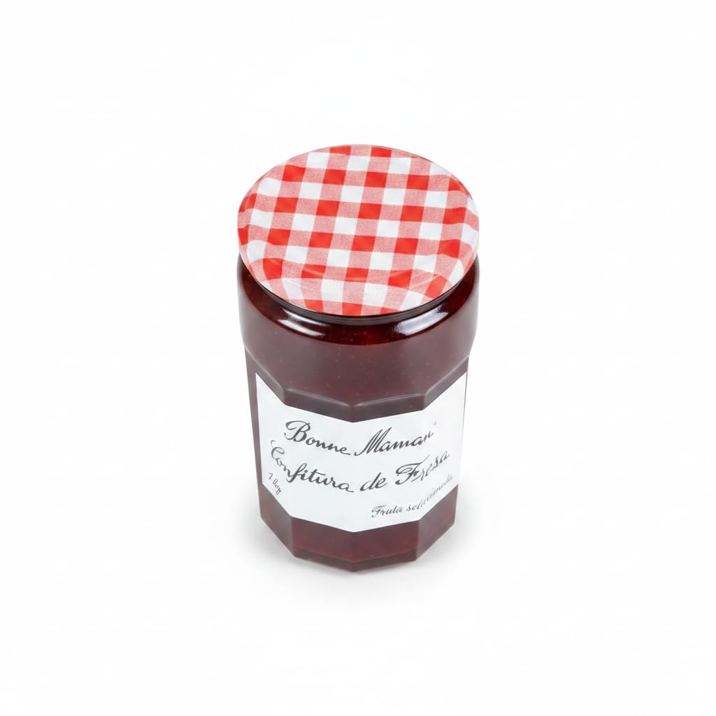 Confitura Extra de Fresa - Mermelada Tradicional con Fruta Seleccionada y Azúcar Moreno de Caña - Formato Ahorro Familiar 1 kg - NEXU