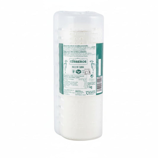 Rulo de Queso de Cabra 1 kg - Queso Madurado con Mohos Seleccionados - Elaborado con 96% Leche de Cabra de Zamora - Cobreros - Sabor de Intensidad Media para Ensaladas y Aperitivos - NEXU
